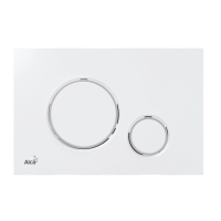Кнопка управления для скрытых систем инсталляции, белый/xром-глянец m770 
